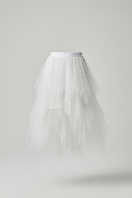 Jupe Asymétrique Blanche