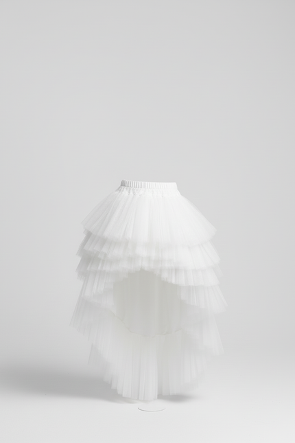 Jupe Longue Asymetrique Blanche