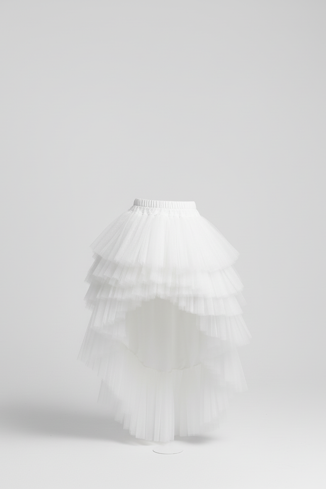 Jupe Longue Asymetrique Blanche