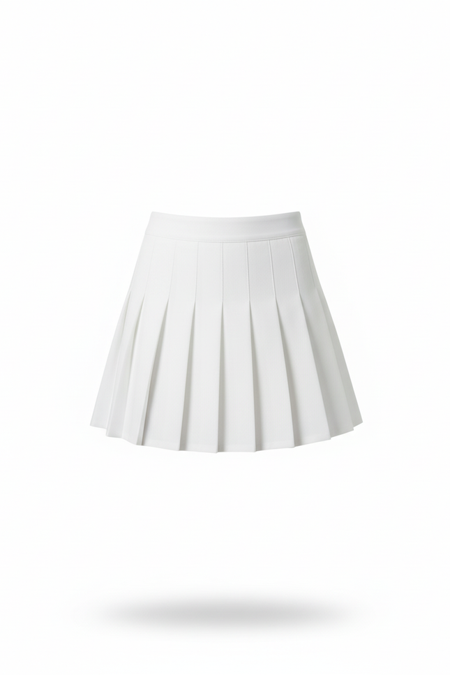 Jupe Blanche Plissée Mini Coréenne