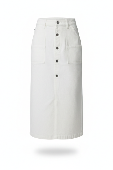 Jupe En Jean Blanche Grande Taille