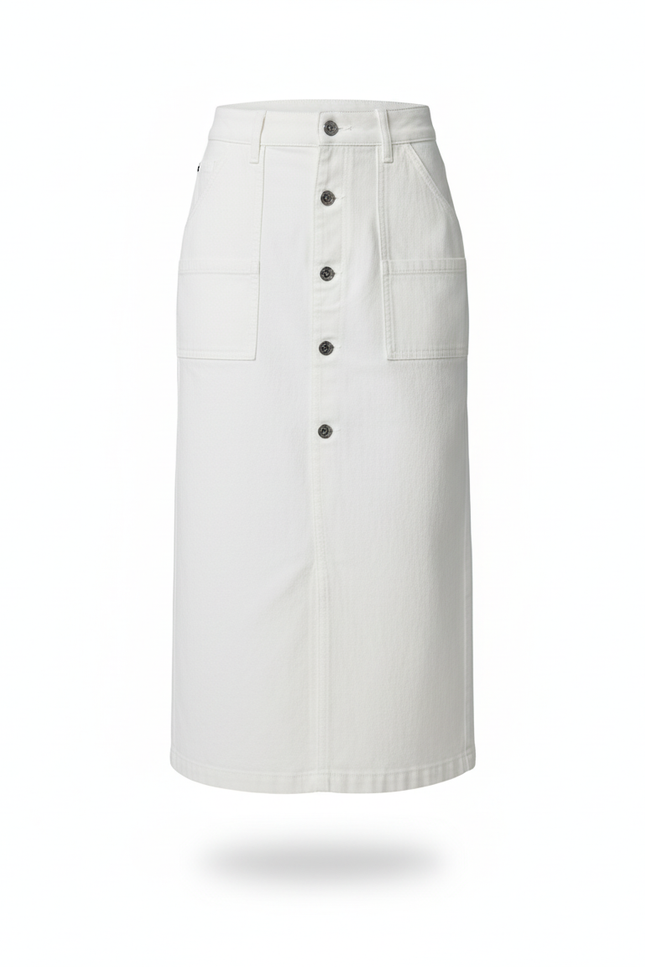 Jupe En Jean Blanche Grande Taille