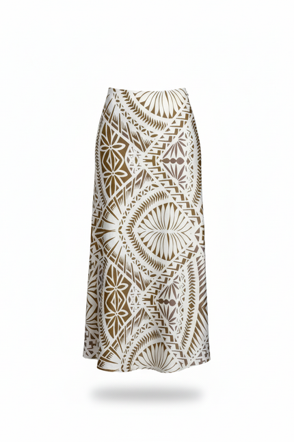 Jupe Blanche Motif Ethnique Fluide