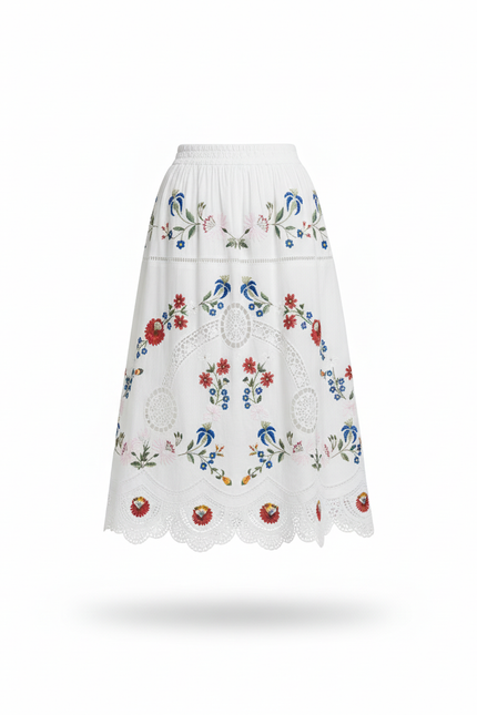 Jupe Orientale Blanche