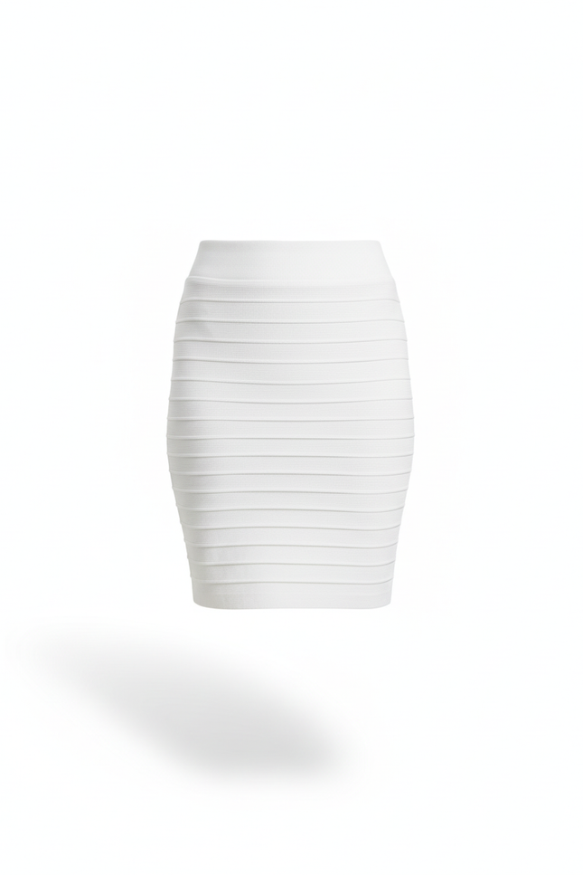 Jupe Côtelée Blanche