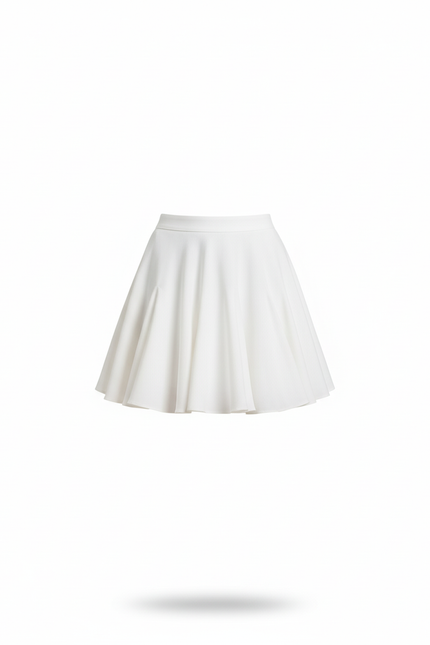 Jupe Blanche Évasée Mini Tennis