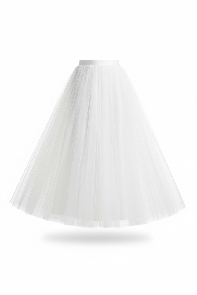 Jupe Longue Tulle Blanche