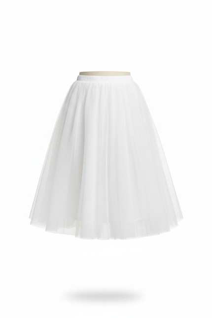 Jupe Blanche Tulle Volumineuse Chic