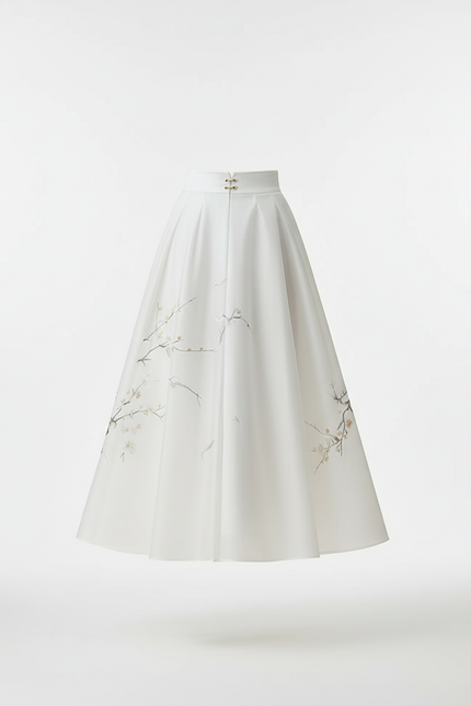 Jupe Blanche Fleurie