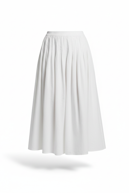 Jupe Longue Blanche Lin