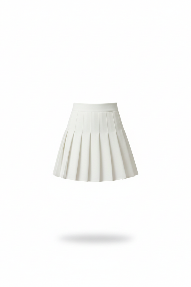 Jupe Plissée Blanche Courte