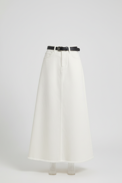 Jupe Longue Jean Blanche