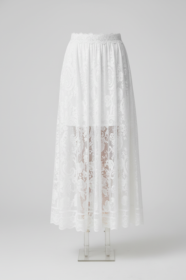 Jupe Blanche En Dentelle