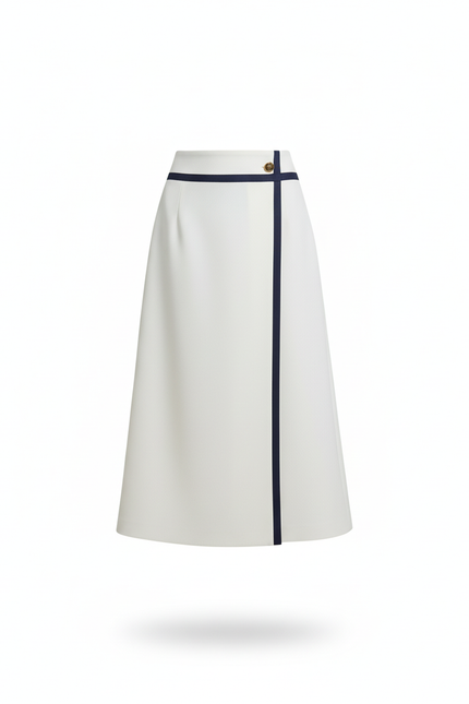 Jupe Portefeuille Blanche