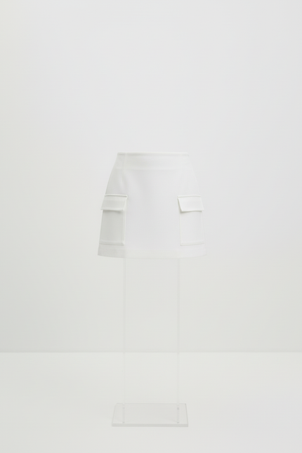 Jupe Cargo Blanche