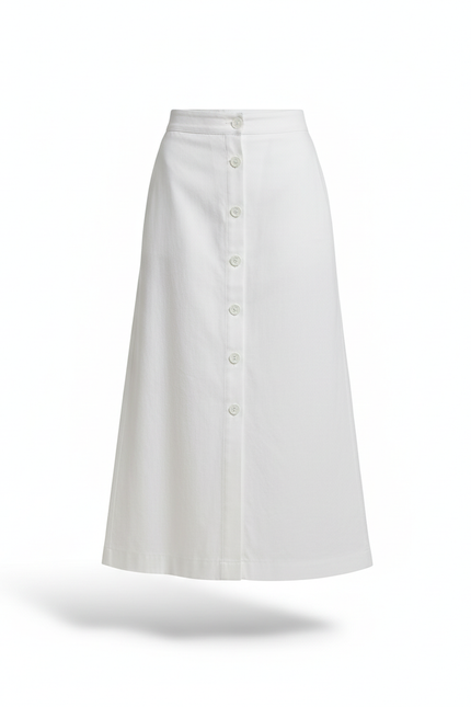Jupe Blanche Boutonnée