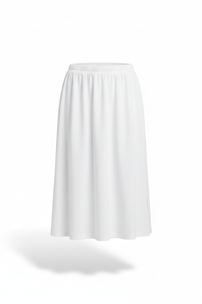 Jupe Blanche Effet Chemise Décontractée