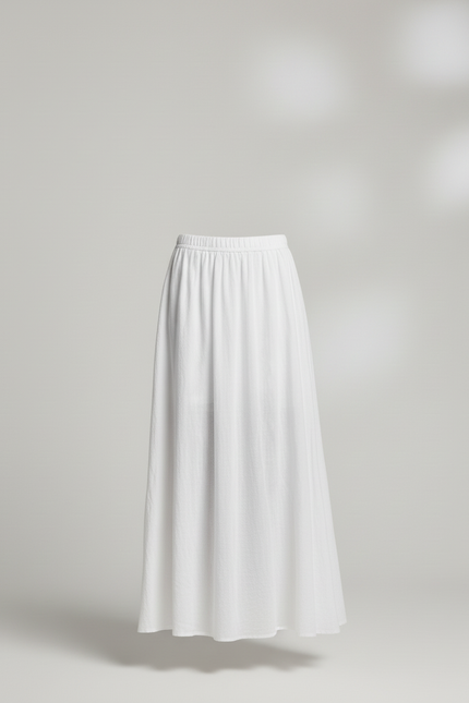 Jupe Longue Blanche Coton