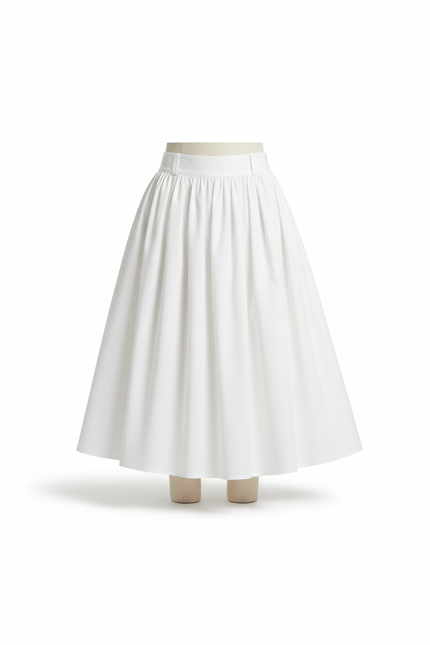 Jupe Blanche Évasée