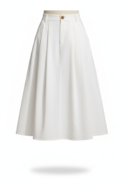 Jupe Corolle Blanche