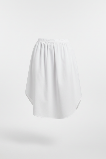 Jupe Blanche Asymétrique Fluide Décontractée