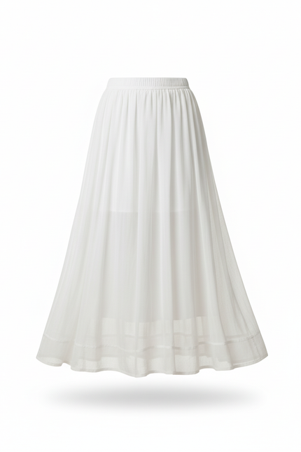 Jupe En Popeline Blanche